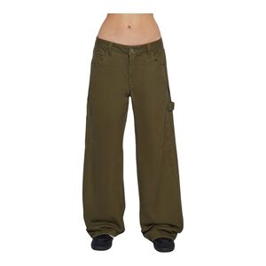dELiA*S Misunderstood Twill Carpenter Pants in Olive Size Large